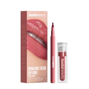 HUDA BEAUTY Lip Duo - Rosy Pink